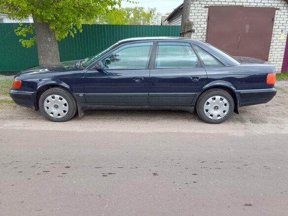 1991 Audi 100 IV (C4), синий, 320000 рублей - вид 7