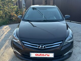 2016 Hyundai Solaris I Рестайлинг, коричневый, 1253000 рублей, вид 2