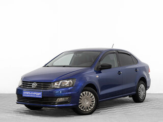2019 Volkswagen Polo V Рестайлинг, синий, 969000 рублей, вид 3