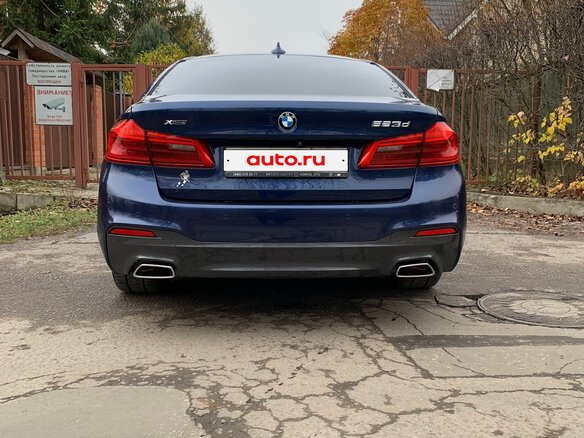 2020 BMW 5 серии 520d xDrive VII (G30/G31/G38), синий, 5200000 рублей - вид 5