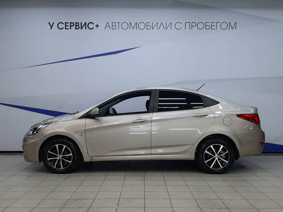 2011 Hyundai Solaris I, бежевый, 659000 рублей - вид 1