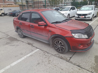 2013 Lada (ВАЗ) Granta I, красный, 490000 рублей, вид 3