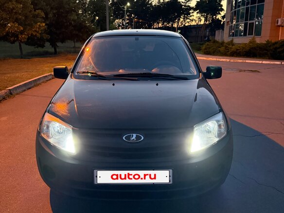 2014 Lada (ВАЗ) Granta I, чёрный, 365000 рублей - вид 4