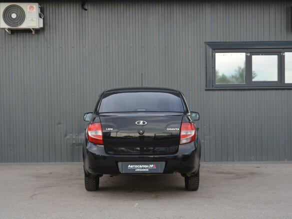 2017 Lada (ВАЗ) Granta I, чёрный, 359888 рублей - вид 4