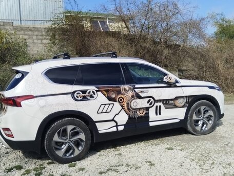 2019 Hyundai Santa Fe IV, белый, 3650000 рублей, вид 5