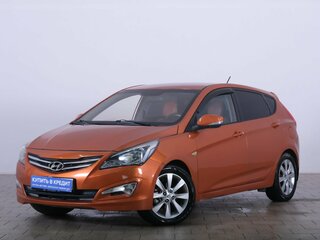 2015 Hyundai Solaris I Рестайлинг, оранжевый, 949000 рублей, вид 3