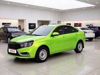 2017 Lada (ВАЗ) Vesta I, зелёный, 675000 рублей, вид 1