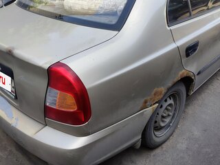 2005 Hyundai Accent ТагАЗ II, бежевый, 203000 рублей, вид 4