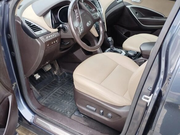 2016 Hyundai Santa Fe III Рестайлинг, синий, 2100000 рублей - вид 9