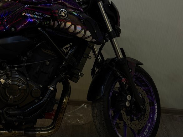 2019 Yamaha MT-07 (FZ-07), фиолетовый, 699000 рублей - вид 16