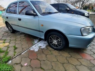 2008 Hyundai Accent ТагАЗ II, голубой, 560000 рублей, вид 2