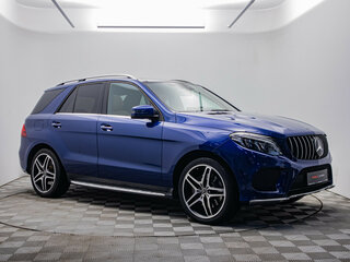 2017 Mercedes-Benz GLE 400 9G-Tronic I (W166), синий, 3700000 рублей, вид 3