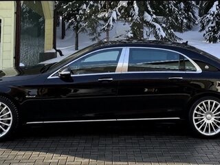 2017 Mercedes-Benz Maybach S-Класс 560 I (X222) Рестайлинг, чёрный, 6500000 рублей, вид 3