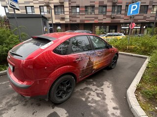2007 Ford Focus II, красный, 490000 рублей, вид 4