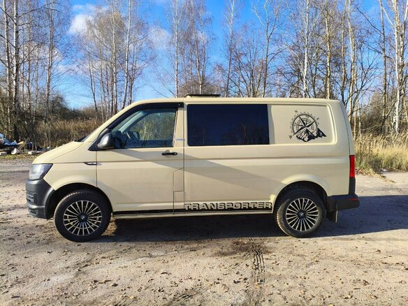 2016 Volkswagen Transporter T6, бежевый, 1900000 рублей - вид 4