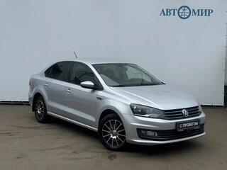 2016 Volkswagen Polo V Рестайлинг, серебристый, 1079000 рублей, вид 3