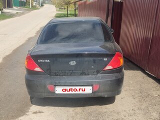 2006 Kia Spectra I Рестайлинг 2, чёрный, 240000 рублей, вид 3