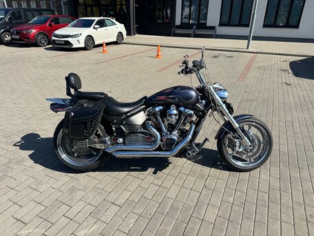 2007 Yamaha XV 1700 Warrior, синий, 1050000 рублей, вид 1