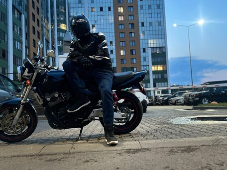2001 Honda CB 400 Super Four, чёрный, 380000 рублей, вид 5