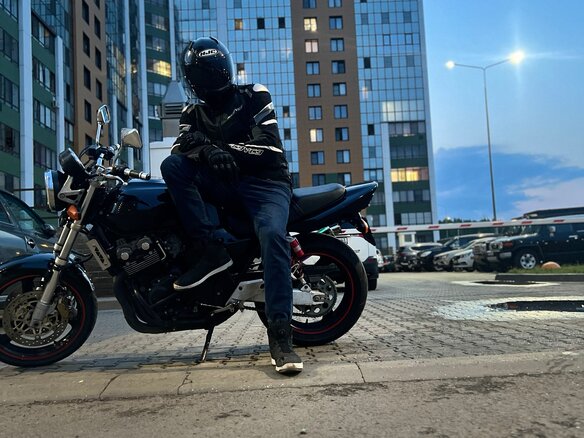 2001 Honda CB 400 Super Four, чёрный, 380000 рублей - вид 4