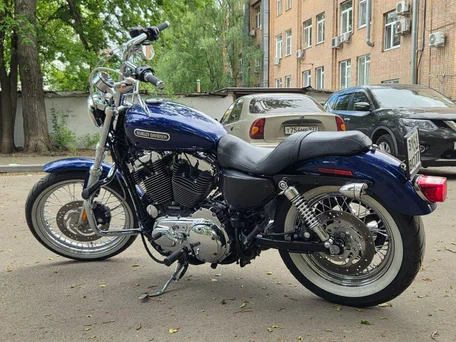 2006 Harley-Davidson Sportster 1200, синий, 550000 рублей, вид 4