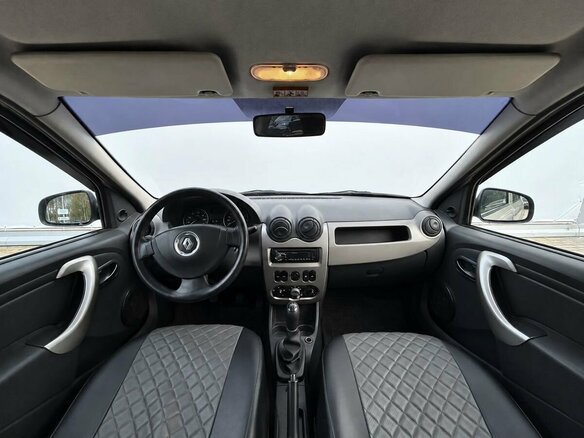 2012 Renault Logan I Рестайлинг, бежевый, 470000 рублей - вид 12