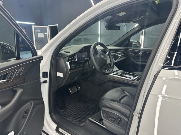 2020 Audi Q7 45 TDI II (4M) Рестайлинг, белый - вид 5