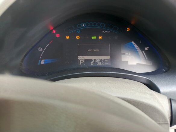 2011 Nissan Leaf I (ZE0/AZE0), голубой - вид 9