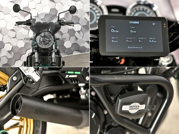 2023 Kawasaki Z 650RS, зелёный, 679000 рублей - вид 9