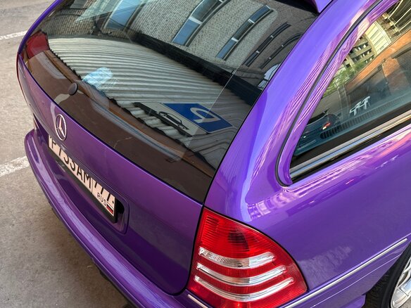 2001 Mercedes-Benz C-Класс AMG 32 AMG II (W203), фиолетовый, 2100000 рублей - вид 16