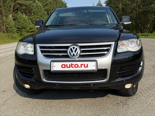 2008 Volkswagen Touareg I Рестайлинг, чёрный, 950000 рублей, вид 2