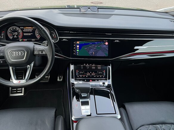 2019 Audi Q8 55 TFSI I (4M), серый, 6100000 рублей - вид 21