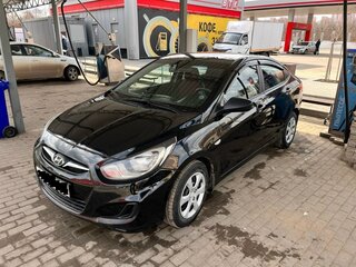 2014 Hyundai Solaris I, чёрный, 790000 рублей, вид 1