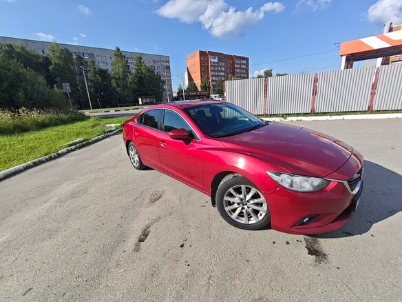 2015 Mazda 6 III (GJ) Рестайлинг, красный, 1450000 рублей - вид 2