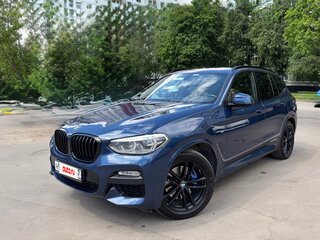 2018 BMW X3 30i xDrive III (G01), синий, 4300000 рублей, вид 3