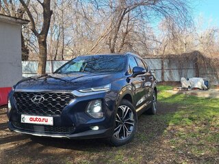 2019 Hyundai Santa Fe IV, синий, 3050000 рублей, вид 2