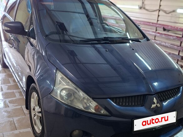 2008 Mitsubishi Grandis I, синий, 870000 рублей