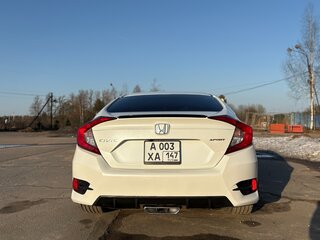 2020 Honda Civic X Рестайлинг, белый, 2100000 рублей, вид 4
