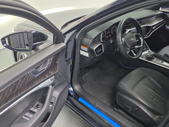 2022 Audi A6 45 TFSI V (C8) Рестайлинг, синий - вид 16