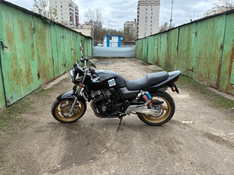 2002 Honda CB 400 Super Four, чёрный, 270000 рублей, вид 1