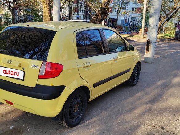 2005 Hyundai Getz I Рестайлинг, жёлтый - вид 2