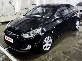 2011 Hyundai Solaris I, чёрный, 590000 рублей, вид 1