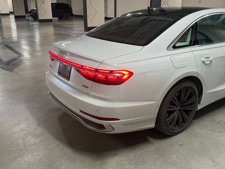 2022 Audi A8 Long 55 TFSI IV (D5) Рестайлинг, белый, 7800000 рублей, вид 5