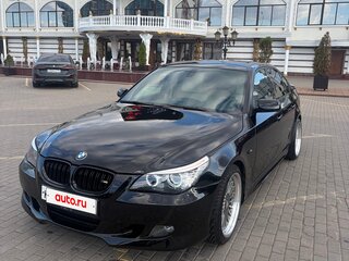 2008 BMW 5 серии 525i V (E60/E61) Рестайлинг, чёрный, 1310000 рублей, вид 2