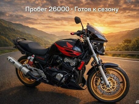 2002 Honda CB 400 Super Four, чёрный, 380000 рублей, вид 1