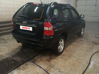 2008 Kia Sportage II Рестайлинг, чёрный, 1000000 рублей, вид 2
