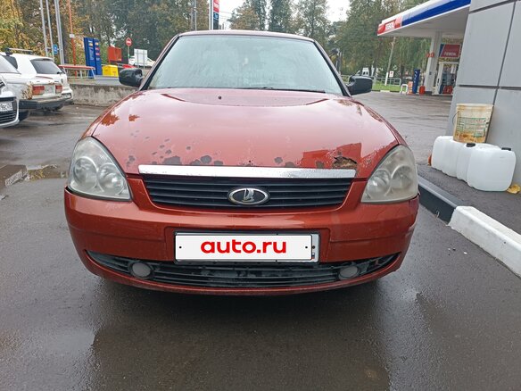 2007 Lada (ВАЗ) Priora I, красный, 125000 рублей