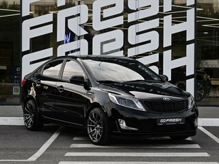 2014 Kia Rio III, чёрный, 1029000 рублей, вид 1