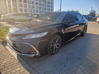 2021 Toyota Camry VIII (XV70) Рестайлинг, чёрный, 3800000 рублей, вид 5