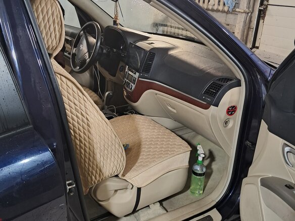 2007 Hyundai Santa Fe II, синий, 1250000 рублей - вид 5